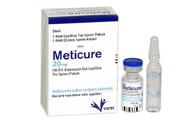 METICURE 20 MG IM/IV ENJ. ICIN LIYOFILIZE TOZ ICEREN FLAKON (1 FLAKON VE 1 COZUCU AMPUL)